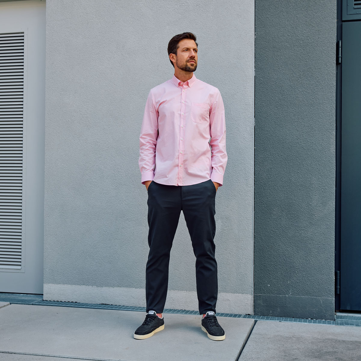 JobRad® x GENVELO Hemd Herren quadrat_Hemd-Herren-Pink_069_1200x1200