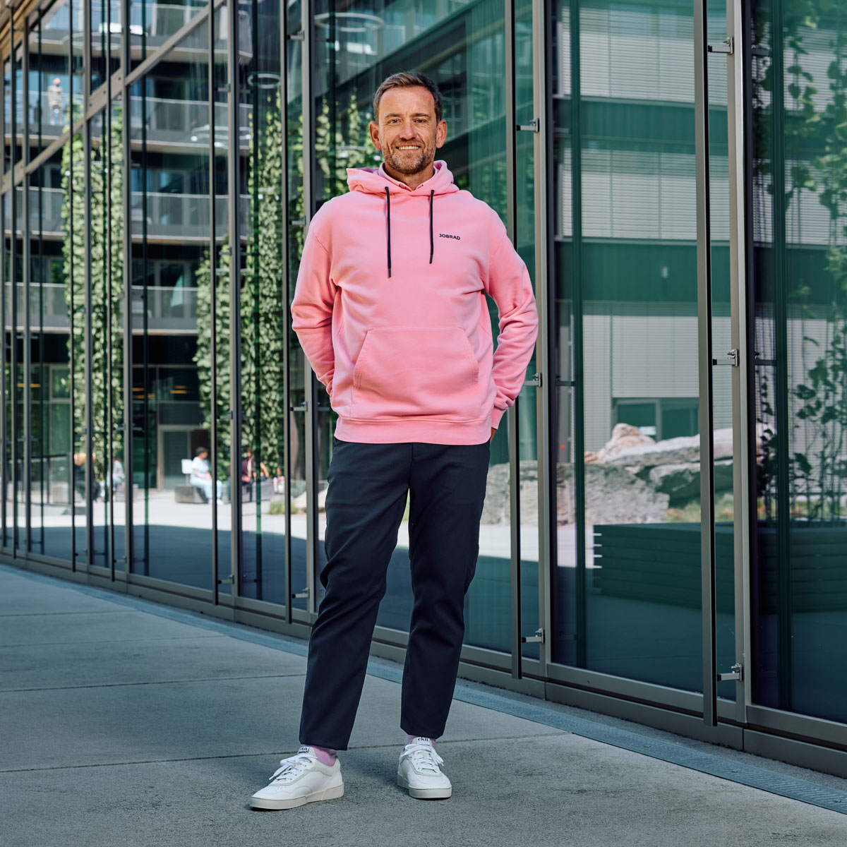 JobRad® Hoodie Herren quadrat_Hoodie-Herren-Pink_037_1200x1200
